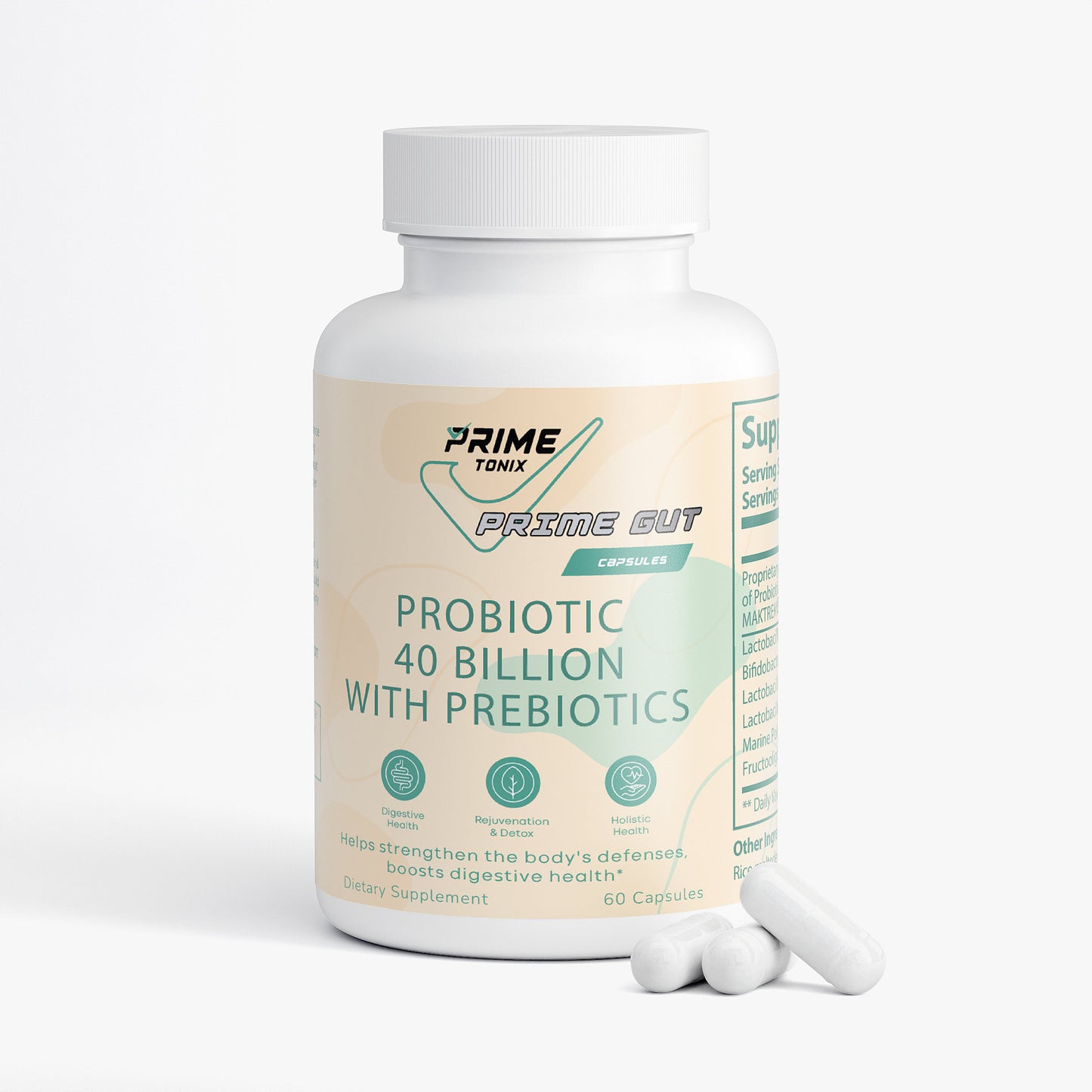 Prime Gut | Probiotic 40 Billion with Prebiotics