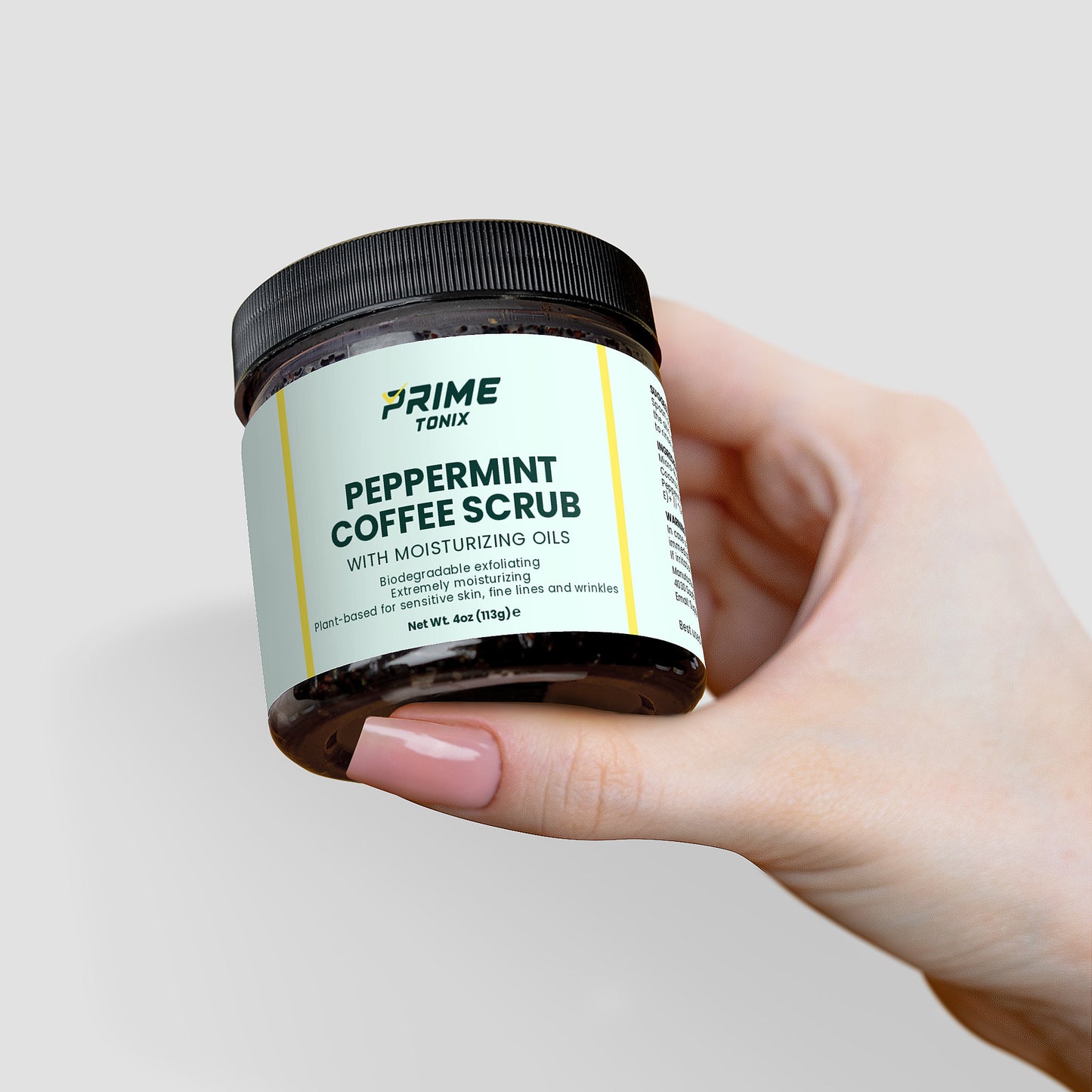 Prime Peppermint Coffee Scrub