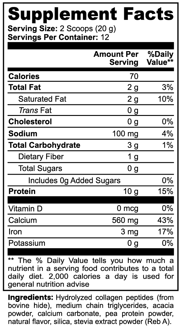 Prime Grass-Fed Collagen Creamer (Vanilla)