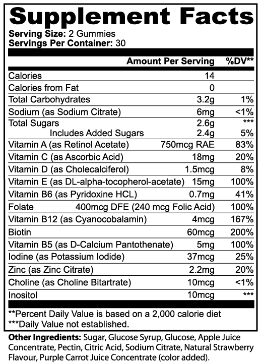 Prime Multivitamin Bear Gummies (Adult)