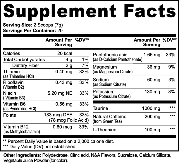 Prime Energy Powder (Fruit Punch)