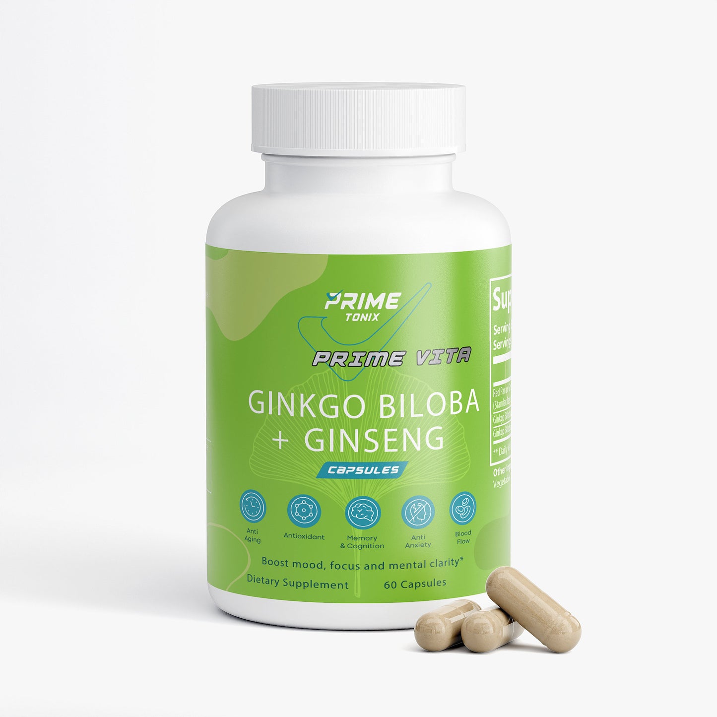 Prime Ginkgo Biloba + Ginseng