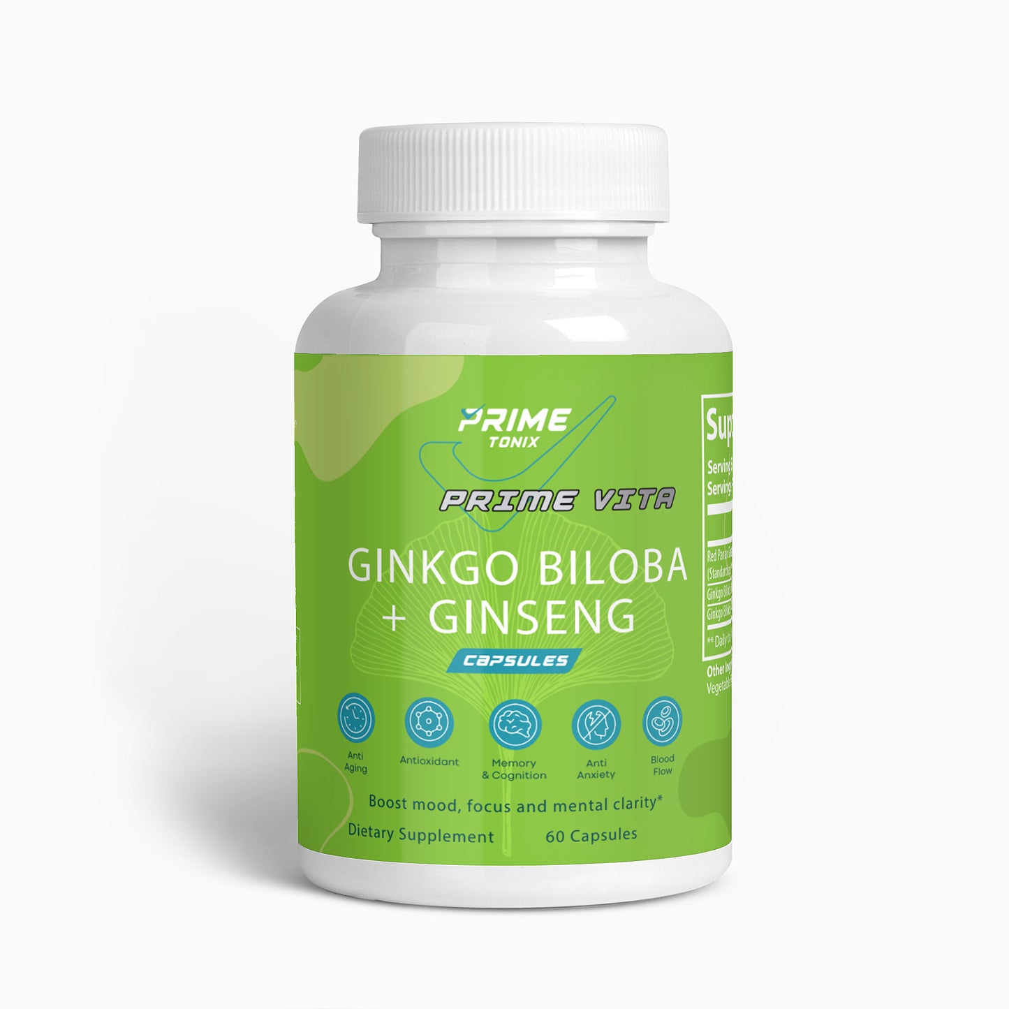 Prime Ginkgo Biloba + Ginseng