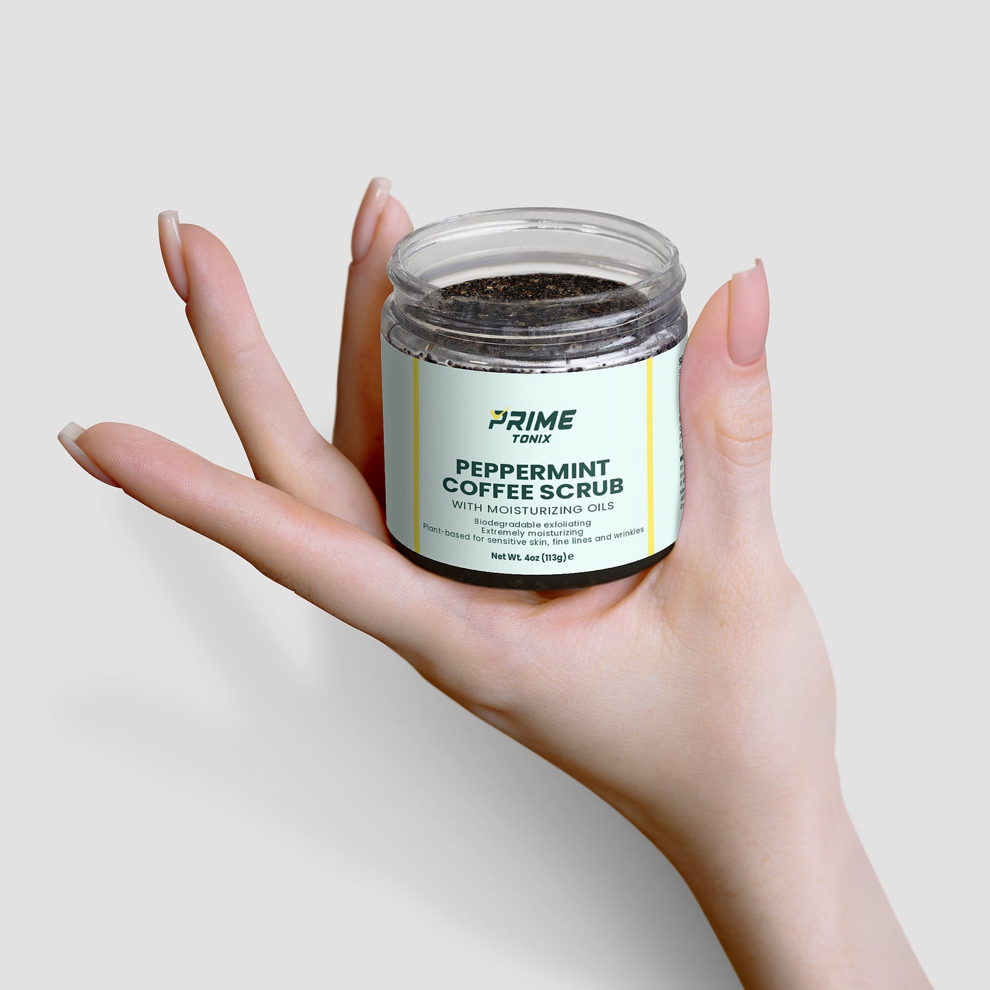 Prime Peppermint Coffee Scrub