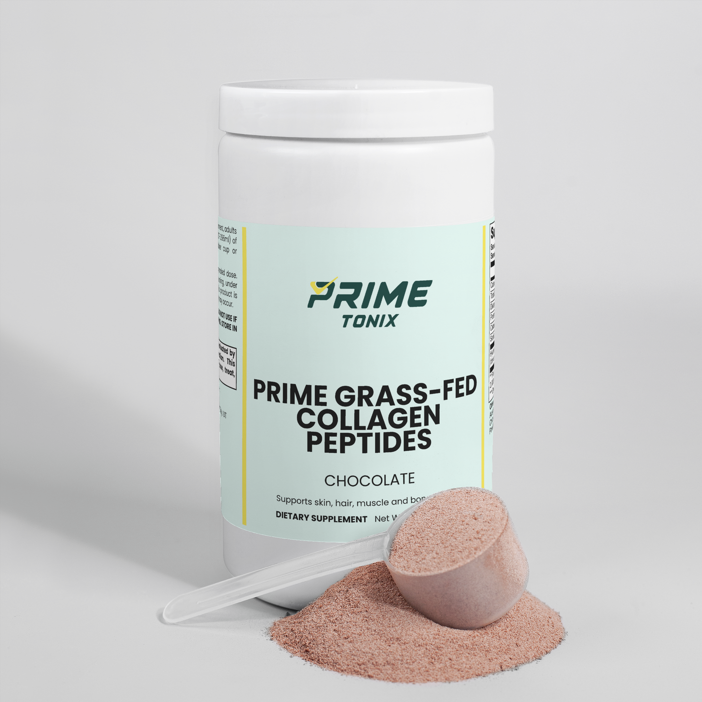Prime Grass-Fed Protein Collagen Peptides Powder (Chocolate)
