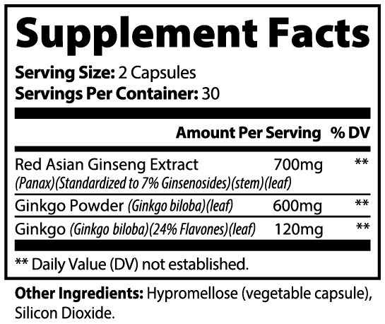 Prime Ginkgo Biloba + Ginseng