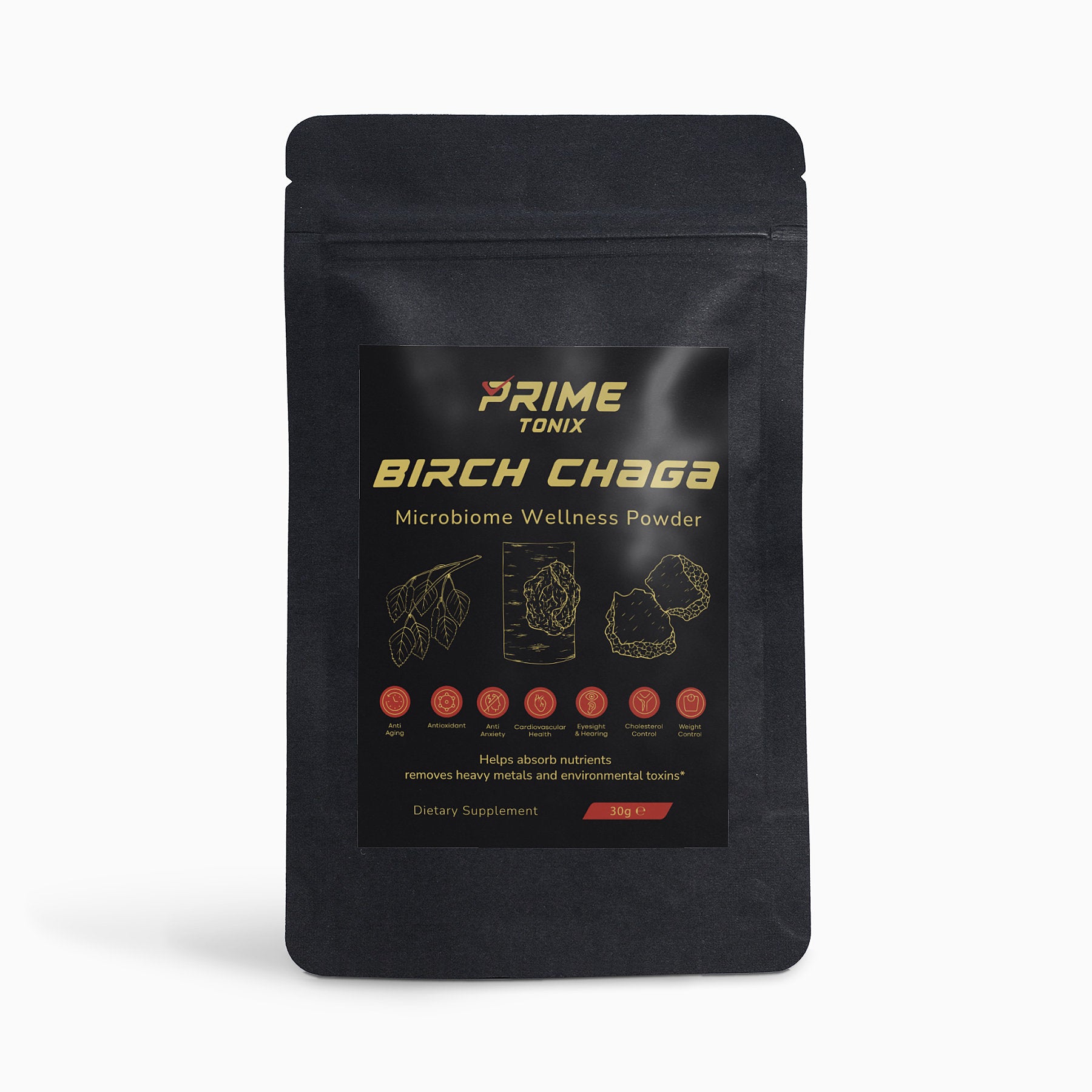 Prime Birch Chaga Microbiome Wellness Powder