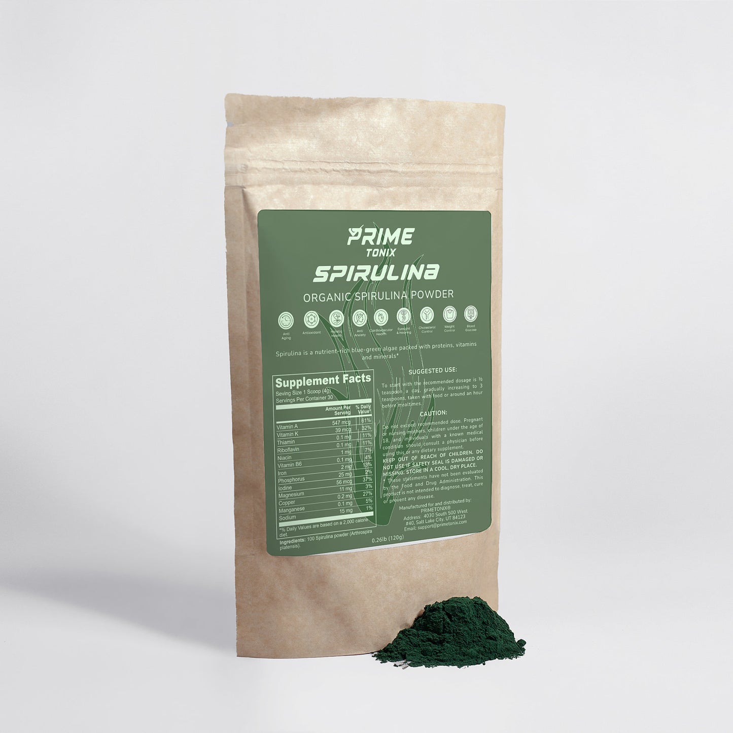 Prime Organic Spirulina Powder